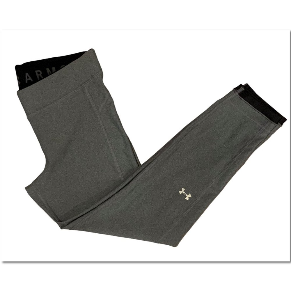 Under Armour Heatgear Crop Athletic Pants Gray Size Medium NWOT